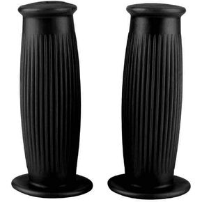 Vintage Rubber Motorcycle Handlebar Grips, Akozon 1" 25mm Non Slip Vintage Motorcycle Handlebar Grips Thruster Grip for Universal Use