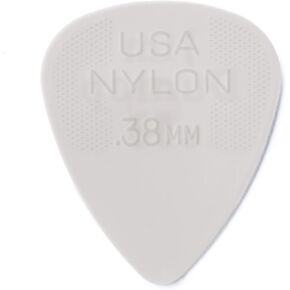 JIM DUNLOP 44P.38 Nylon Standard, White, .38mm, 12/Player's Pack