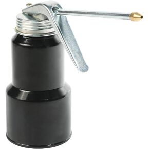 Oil Can,Oil Can Pump Oiler,Metal Pump Oil Can,Car Accessories Pistol Hand Pump Oil Can,8OZ Capacity Pump Oiler with Handle and 6" Metal Spout,250ml Gun Oil Spray Can for Home Auto Motorcycles