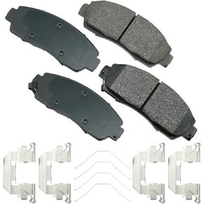 Akebono - ACT1089A Ultra-Premium Ceramic Front Disc Brake Pads , GREY