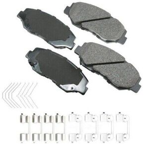 Akebono ACT914A Ultra-Premium Ceramic Front Disc Brake Pads, GREY