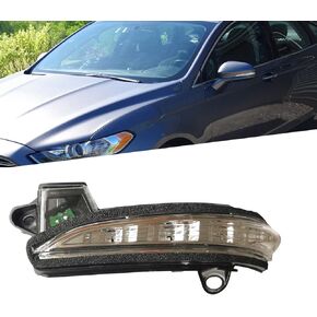 Compatible with 2013-2020 Ford Fusion Left Driver Side View LED Turn Signal Mirror Blinker Indicator Light Lamp
