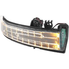 X AUTOHAUX Right Passenger Side Door Mirror Turn Signal Indicator Light for Mercedes Benz W204 C204 W212 OE# A2129067501