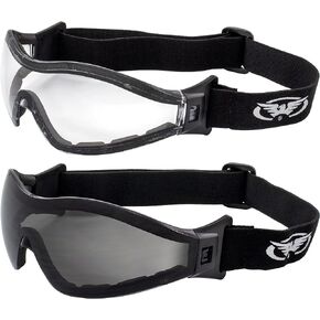 Global Vision Z-33 Foam Padded Anti-Fog Motorcycle ATV Riding Paintball Safety Skydiving Goggles