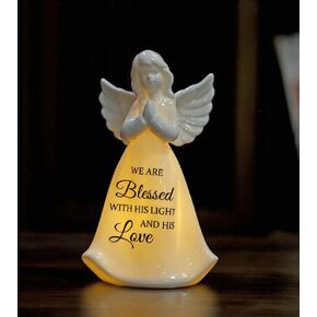 ADAVAS.Y&G Ceramic Praying Angel Figurine Best Gift for Loved Ones (Blessed)