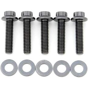 ARP 641-1250 Black Oxide 5/16-18" RH Thread 1.250" UHL 12-Point Bolt with 3/8" Socket and Washer, (Set of 5)