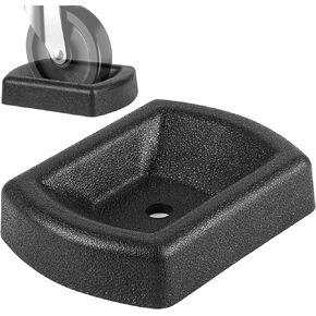 Jack Wheel Chock, Heavy Duty Reinforced Dual Trailer Swirl Jack Caster Wheel Dock, Rubber Double Wheel Chock for Caravans and Trailers Camper Tent