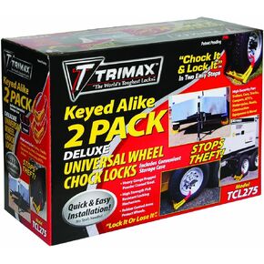 TRIMAX Wheel Chock Lock Set of 2