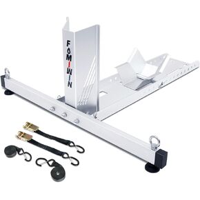 مصدات عجلة الدراجة النارية للمقطورات، حامل دراجة نارية من الألومنيوم قابل للتعديل مع أشرطة وخطاطيف سقاطة، سعة وزن 1800 رطل، إيقاف الحفرة/إيقاف المقطورة للعجلات مقاس 14 بوصة - 28 بوصة in Kuwait