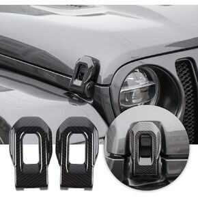 Voodola لسيارة Jeep JL ABS غطاء محرك السيارة مزلاج محرك مشبك غطاء المحرك غطاء المحرك ديكور غطاء حماية لـ 2018-2024+ Jeep Wrangler JL JLU Gladiator JT الملحقات الخارجية ABS أحمر قطعتان in Kuwait