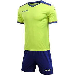 KELME Soccer Jersey Uniform Set Kids Adults Boys Girls - Soccer Jersey and Shorts Athletic Sport Team Youth Football Jersey