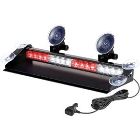 WOWTOU Aluminum Housing 29 Flash Patterns Amber LED Emergency Strobe Dash Light Bar for Trucks Snow Plows Construction Vehicles Pilot Cars, Windshield Safety Flashing Lightbar in Kuwait