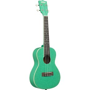 Kala Brand Music Co. Sparkle Collection, 4-String Ukulele, Right, Pink, Concert (KA-SPRK