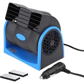 12v Electric Car Fan with Cigarette Lighter Plug for Auto Sedan Vehicle Pickup Van