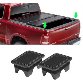 TTCR-II Compatible With Ram Bed Rail caps 2009-2018, Rear Truck Bonneau Covers Stake Pocket Plugs for Ram 1500 2500 3500 Big Horn/Classic/Laramine/Limited/Long Star/Rebel/SLT/Sport/Tradesman (2 Packs)