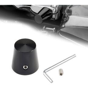 Benlari Chrome Heel Shift Eliminator Cap Shaft Cap Compatible for Harley Davidson Touring Road King Street Glide Electra Glide Road Glide Trike 1980-2024