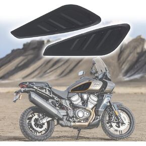 Rubber Fuel Tank Knee Pad Kit for Pan America 1250, 3D Decals Side Fuel Tank Protector Stickers Compatible with Harley Pan America 1250 ADV PANAMERICA 1250S Special 2021-2022