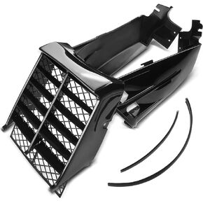 أغطية جانبية لخزان الغاز من البلاستيك الأسود الفاخر مع شواية متوافقة مع مجموعة Yamaha Banshee 350 1987-2006 المكونة من قطعتين