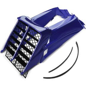 A-Premium Black Plastic Gas Tank Side Covers with Grill Compatible with Yamaha Banshee 350 1987-2006 2-PC Set