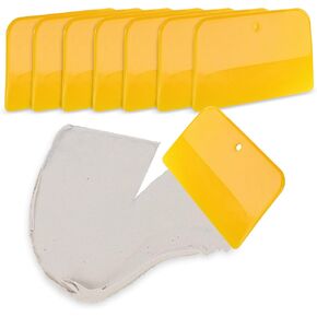 ABN Automotive Body Filler Spreader 50pc Set - 5in Reusable Plastic Putty Scraper Tools for Fillers, Putties, And Paint