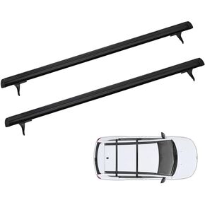 Roof Rack Cross Bars for 2011 2012 2013 2014 2015 2016 2017 Jeep Compass Aluminum Roof Rails Crossbars with Anti-Theft Locks, Black, 2011-2017