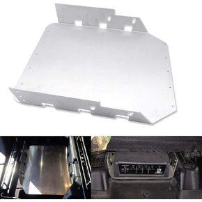 Aluminum Under Seat Bracket Plate Rack Storage Holder Carrier Compatible with Jeep JK Wranglers 2007-2017 JK Unlimited & 2007-2010 JK