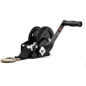 TR Industrial 1200 lb. Trailer Winch with Pre-Installed 20 ft. Strap and Hook