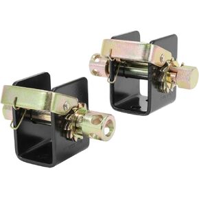Mytee Products Lashing Winch 2 Inches (1 Left, 1 Right) Bolt On Weld On Track Tie Down Tow Dolly Strap Truck Flat
