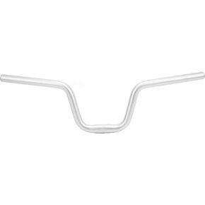 VBESTLIFE Bike Riser Handlebar, Aluminum Alloy Bike Swallow Shaped Handlebar U Shape Fits for Brompton Silver(Lift 160mm / 6.3in)