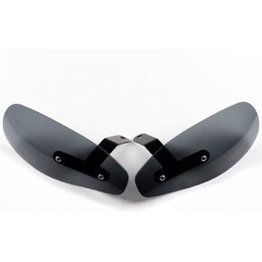 2X Astra Depot Motorcycle Handguards Universal Hand Guards Wind Cold Protector Windshield Compatible for Harley Yamaha Suzuki Street Bike Dirt Bike Pit Bike ATV with 8MM or 10MM Mounting Bolt, Smoke