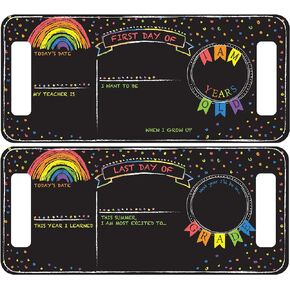 RoomMates Last or First Day of School Rainbow Chalkboard Peel and Stick Wall Decal, RMK5369CB