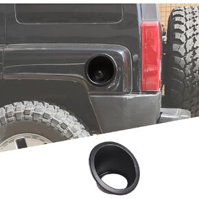 Gas Cap Fuel Filler Door Cover Fit for Hummer H3 2005-2009, ABS Fuel Tank Cap Trim, Exterior Fuel Tank Cap Protector Trim Accessories, 1PCS (Bright Silver)