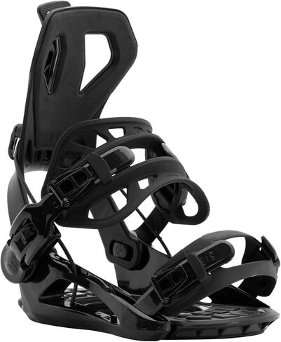 Rear Entry Step in Style Snowboard Bindings, Pro All-Mountain Adjustable Snowboard Bindings for Men Black, Unisex Adult Fit Most Boot Sizes in Saudi Arabia