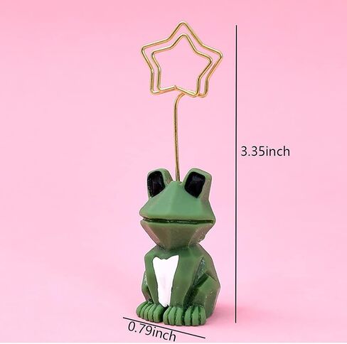 الضفدع تصميم الجدول بطاقة مذكرة حامل حامل ملاحظة حامل الأعمال الفنية بطاقات بريدية حفل زفاف عيد الميلاد ديكور غرفة مكتب المنزل 8 قطع in Kuwait