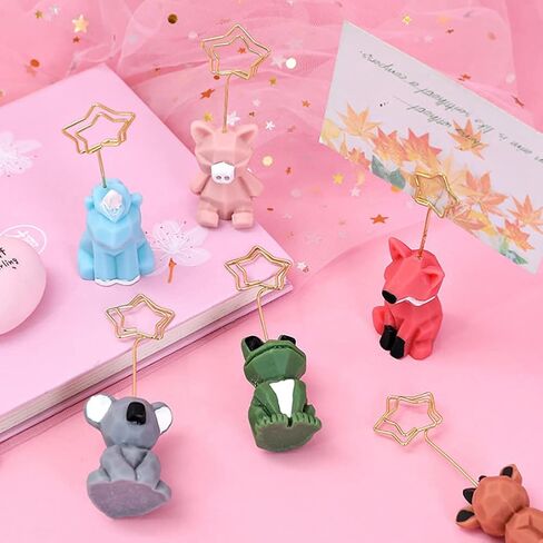 الضفدع تصميم الجدول بطاقة مذكرة حامل حامل ملاحظة حامل الأعمال الفنية بطاقات بريدية حفل زفاف عيد الميلاد ديكور غرفة مكتب المنزل 8 قطع in Kuwait