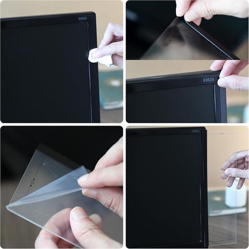 SWATOM لوحات مذكرة مراقبة مغناطيسية لوحة رسائل شاشة الكمبيوتر 2 قطعة شاشة أكريليك لوحة جانبية لوحة مذكرة أعلى جبل شاشة سطح المكتب حامل ملاحظات لاصقة للترتيبات الأسبوعية قائمة المهام in Kuwait