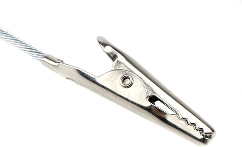 Metal Memo Clip Holders Double Head Alligator Clips Photo Clips Silver Number Card Holder Clips 4-Inch Length,Pack of 30 in Kuwait