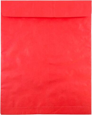 JAM PAPER Tyvek Tear-Proof Open End Catalog Envelopes - 11 1/2 x 14 1/2 - Black - 25/Pack in Saudi Arabia