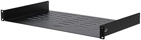 NavePoint Universal Rack Tray Vented Shelves 1U Black 10.5 Inches (270mm deep) No Lip in Saudi Arabia