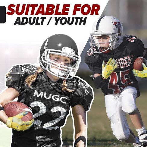 براءة اختراع سلسلة ستار سيجنتشر | قفازات استقبال عريضة لاصقة للأطفال والكبار وقفازات كرة القدم للشباب، أفضل ملاءمة، متينة للغاية، لزجة إلى الأبد - أفضل هدية لقفازات كرة القدم للشباب الأولاد 8-12 in Kuwait