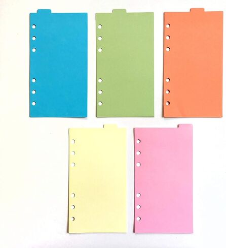 Index Tabs for A5/A6 6-Holes Cover Round Ring View Binder File Folder Loose Leaf Sheet Protectors Binder Cover Protector (12 PP Transparent, A5/21cm*15cm/8.5 Inch) in Saudi Arabia