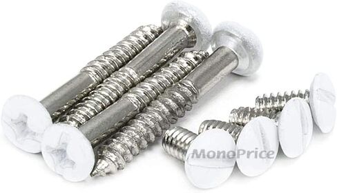 Monoprice 106732 Wall Plate for Keystone 4 Hole, Ivory in Saudi Arabia