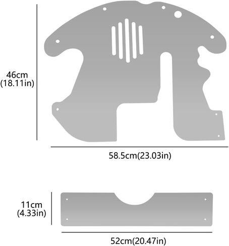 Aluminium Catalytic Converter Shield Compatible with 2010-2015 Toyota Prius Silvery Effective Anti-theft Catalytic Converter Protection in Kuwait