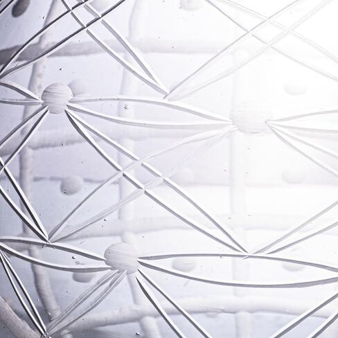 إبريق زجاجي مستصلح مستدير منفوخ يدويًا من Creative Co-Op، شفاف in Kuwait