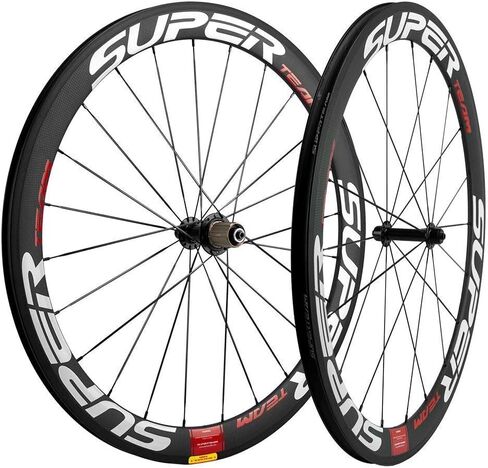 Superteam 50mm الفاصلة العجلات 700c 23mm عرض الدراجات سباق الطريق عجلة الكربون صائق in Kuwait
