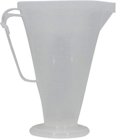 كأس قياس الزيت من Pit Posse PP3318 - إبريق أدوات السباق - علبة أدوات سائل محرك الزيت ثنائية الشوط - 16:1 إلى 70:1 نسبة سوائل المحرك الممزوجة مسبقًا - علامات قياس CC وOZ - غطاء خالٍ من الحطام in Saudi Arabia