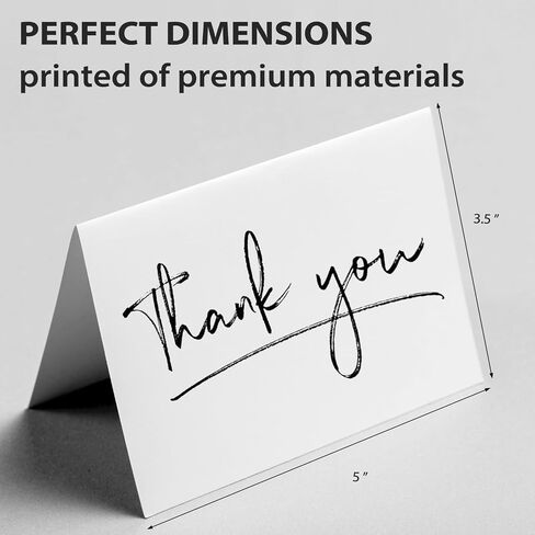 InstaDecor 24 Packs Thank You Cards with Envelopes and Stickers, Blue Thank You Notes Bulk Set for Small Business, Wedding, Bridal Shower, Christmas and Graduations, 3.5x5 Inch in Saudi Arabia