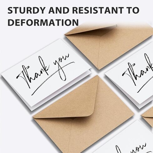 InstaDecor 24 Packs Thank You Cards with Envelopes and Stickers, Blue Thank You Notes Bulk Set for Small Business, Wedding, Bridal Shower, Christmas and Graduations, 3.5x5 Inch in Saudi Arabia