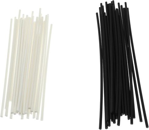 Maxmoral 50PCS Guitar Fingerboard Side Markers for Bass Guitar Plastic Instrument Accessories Xylophone Parts Black and White 25 pieces of each color 1.5mmx100mm in Saudi Arabia