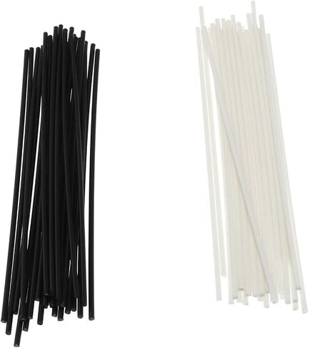Maxmoral 50PCS Guitar Fingerboard Side Markers for Bass Guitar Plastic Instrument Accessories Xylophone Parts Black and White 25 pieces of each color 1.5mmx100mm in Saudi Arabia